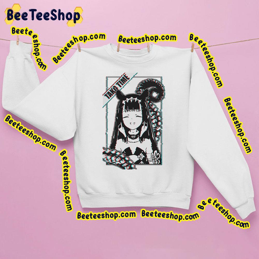 Tako Time Ina Hololive In Glitched Trending Unisex Sweatshirt Tako Time Ina Hololive In Glitched Trending Unisex Sweatshirt