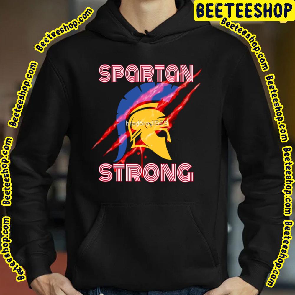 Text Art Spartan Strong Trending Unisex T-Shirt Text Art Spartan Strong Trending Unisex T-Shirt