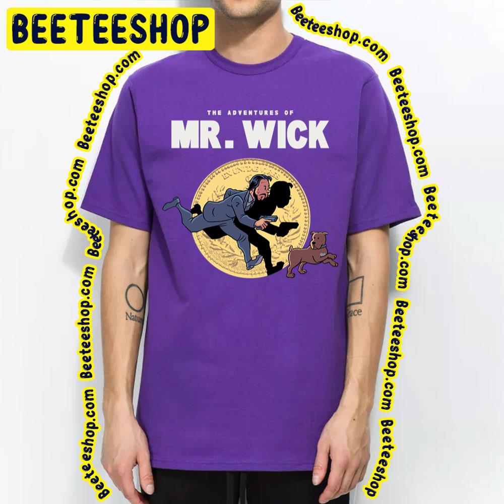 The Adventures Of Mr Wick Tin Tin Style Trending Unisex T-Shirt The Adventures Of Mr Wick Tin Tin Style Trending Unisex T-Shirt