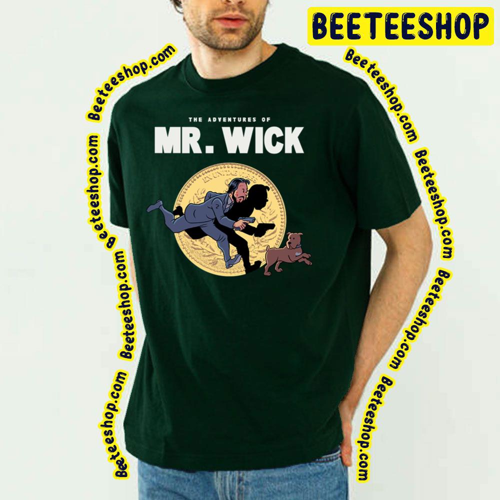 The Adventures Of Mr Wick Tin Tin Style Trending Unisex T-Shirt The Adventures Of Mr Wick Tin Tin Style Trending Unisex T-Shirt