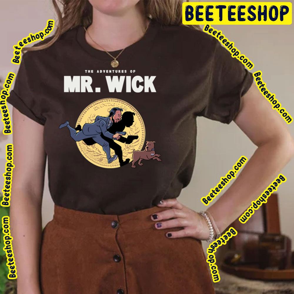 The Adventures Of Mr Wick Tin Tin Style Trending Unisex T-Shirt The Adventures Of Mr Wick Tin Tin Style Trending Unisex T-Shirt