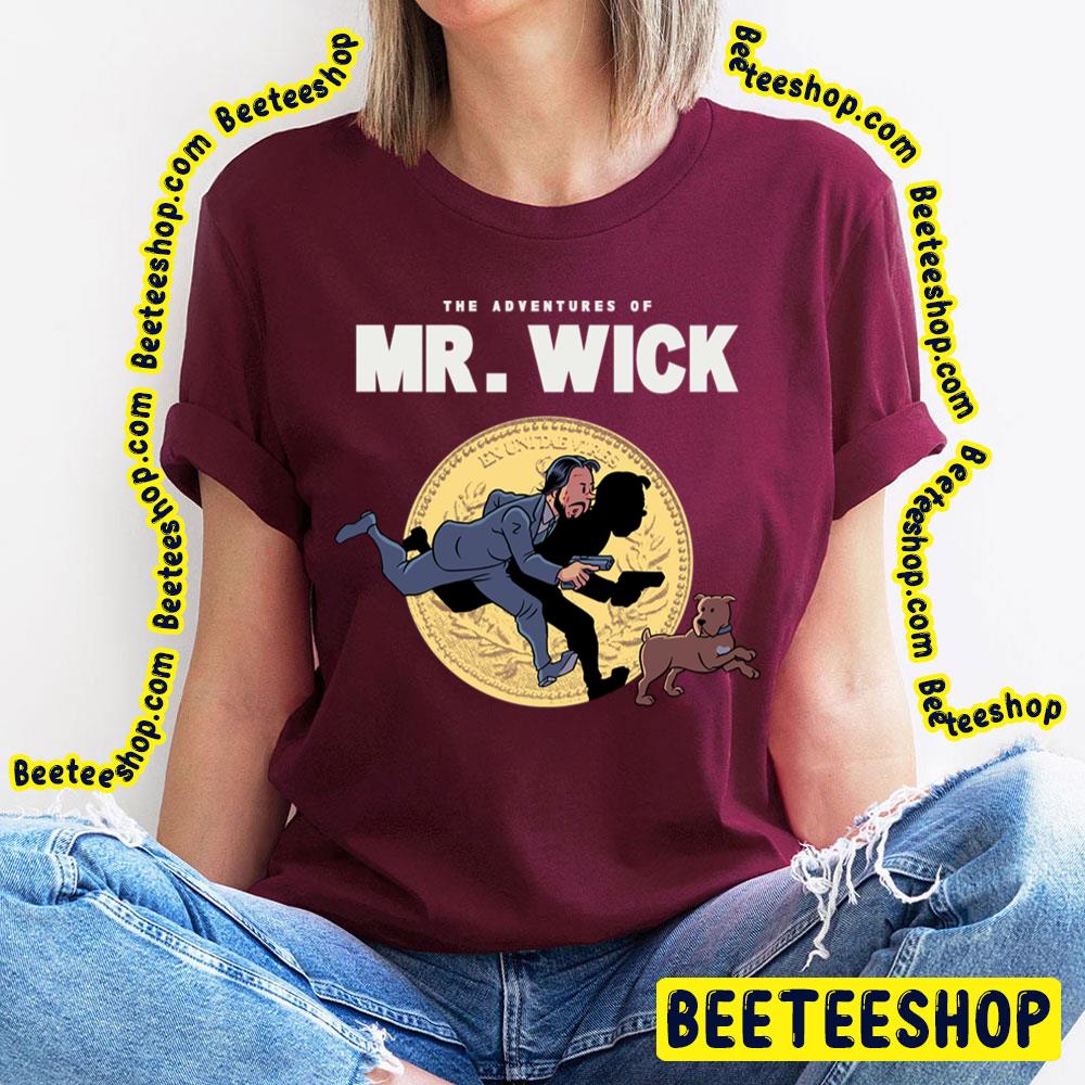 The Adventures Of Mr Wick Tin Tin Style Trending Unisex T-Shirt The Adventures Of Mr Wick Tin Tin Style Trending Unisex T-Shirt