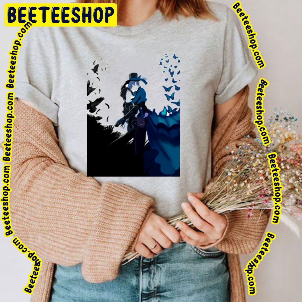 The Crow & The Butterfly Graphic Kuroshitsuji Trending Unisex T-Shirt The Crow & The Butterfly Graphic Kuroshitsuji Trending Unisex T-Shirt