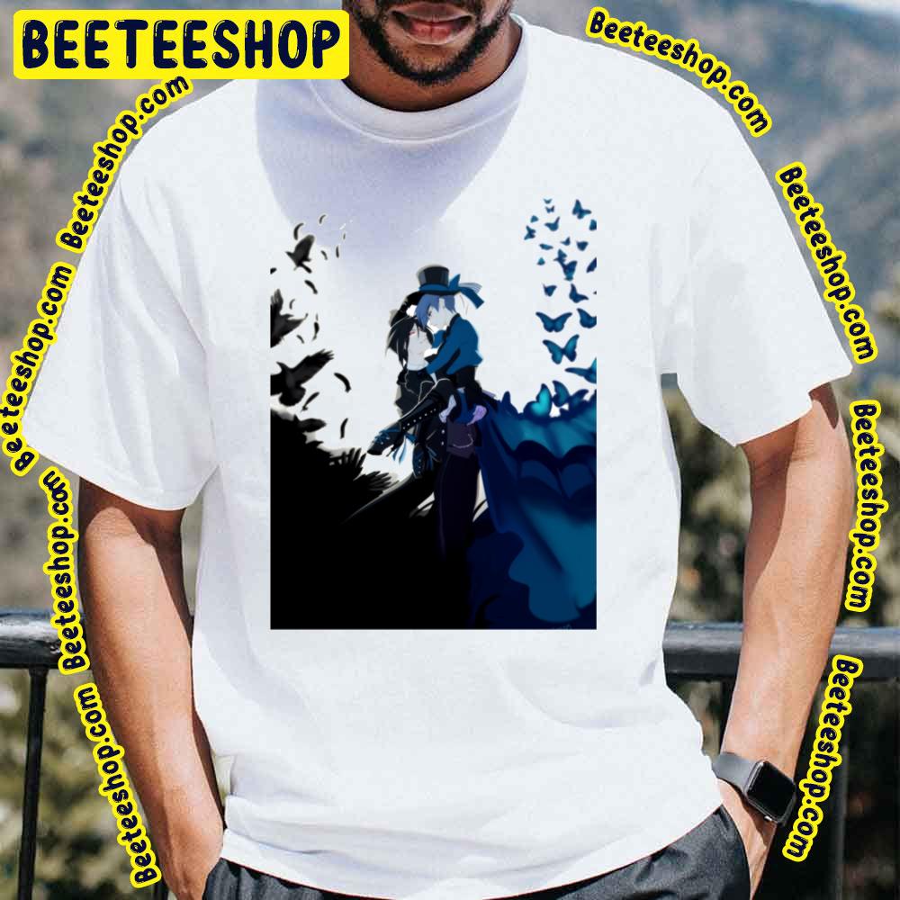 The Crow & The Butterfly Graphic Kuroshitsuji Trending Unisex T-Shirt The Crow & The Butterfly Graphic Kuroshitsuji Trending Unisex T-Shirt