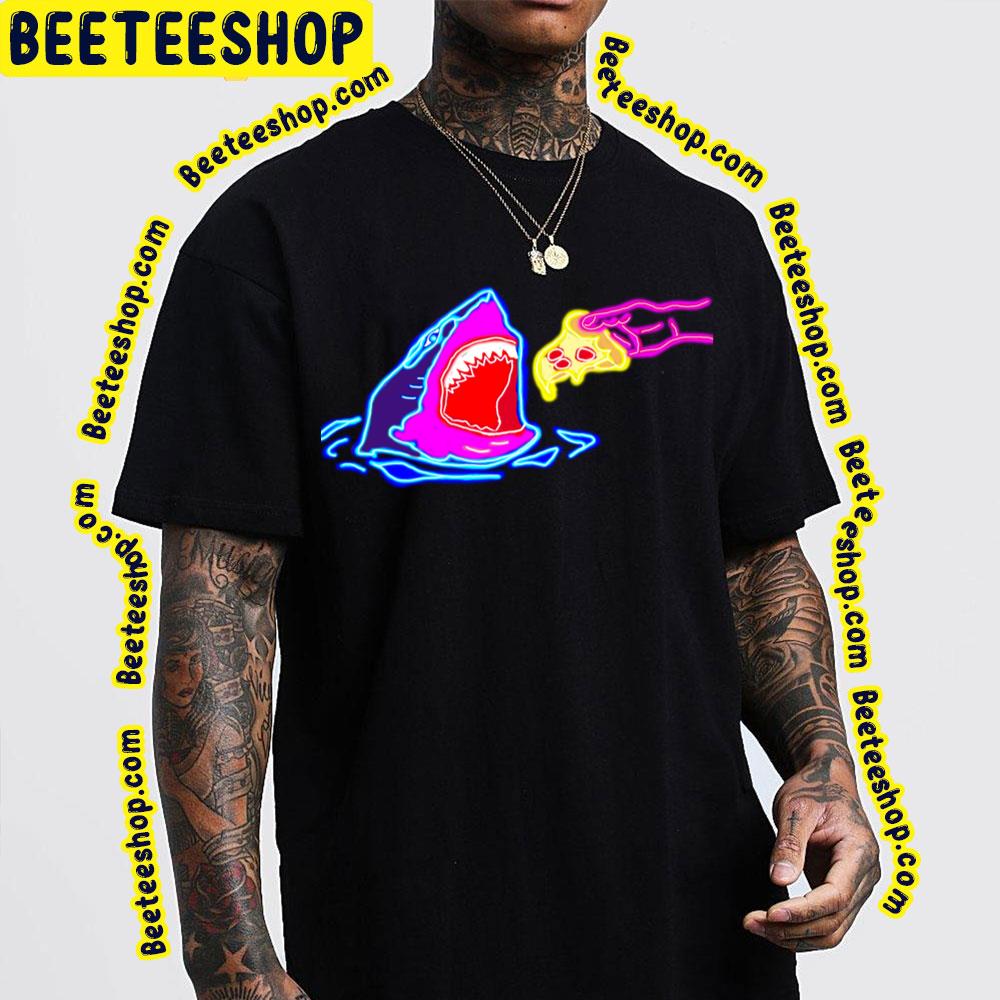 The Pizza Lover Shark Neon Trending Unisex T-Shirt The Pizza Lover Shark Neon Trending Unisex T-Shirt