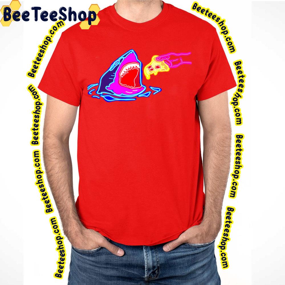 The Pizza Lover Shark Neon Trending Unisex T-Shirt The Pizza Lover Shark Neon Trending Unisex T-Shirt
