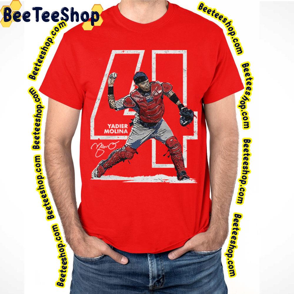 Vintage 4 Yadier Molina Baseball Trending Unisex T-Shirt Vintage 4 Yadier Molina Baseball Trending Unisex T-Shirt