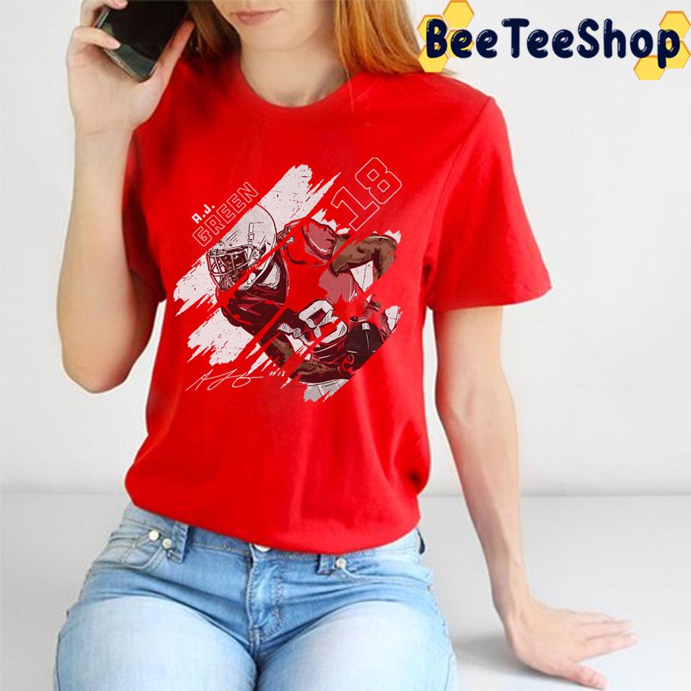 Vintage Aj Green 18 Signature Football Trending Unisex T-Shirt Vintage Aj Green 18 Signature Football Trending Unisex T-Shirt