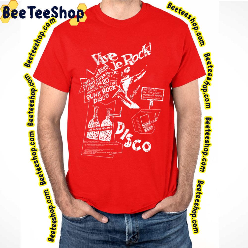 Vive Le Rock Sid Vicious 1977 Authentic Sex Pistols Trending Unisex T-Shirt Vive Le Rock Sid Vicious 1977 Authentic Sex Pistols Trending Unisex T-Shirt