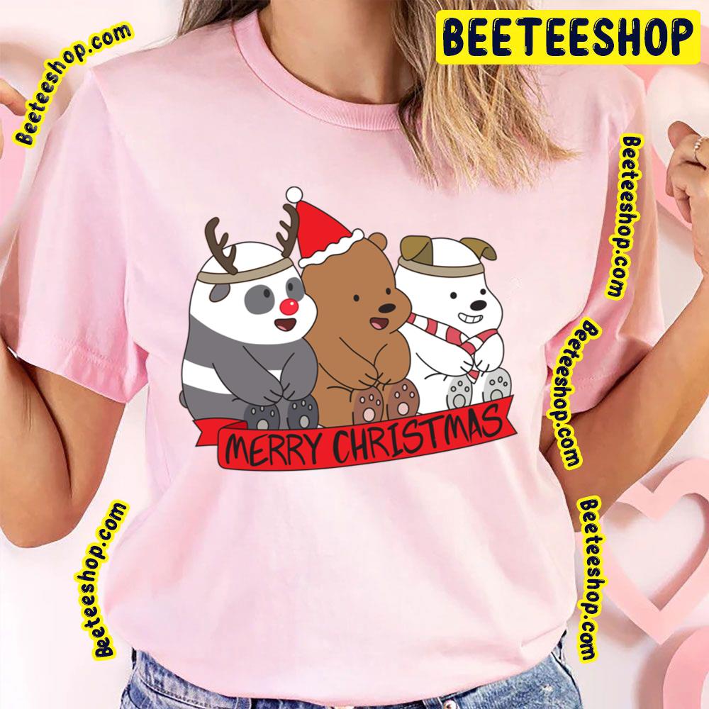 We Bare Bears Merry Christmas Trending Unisex T-Shirt We Bare Bears Merry Christmas Trending Unisex T-Shirt