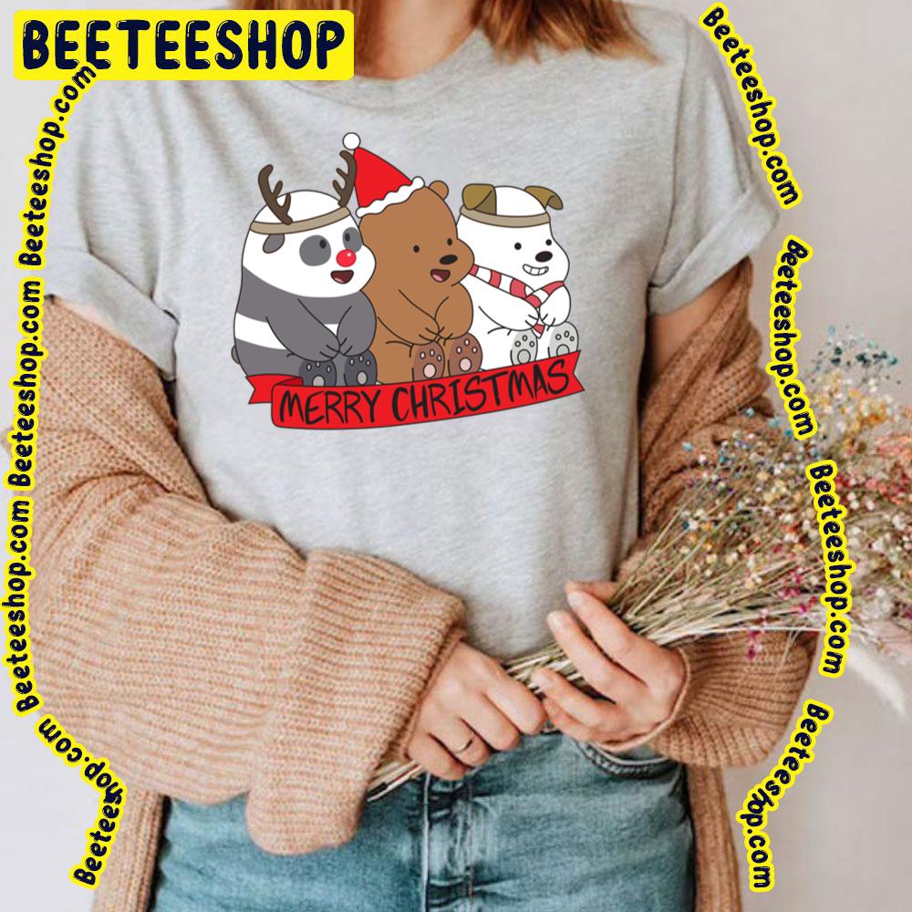 We Bare Bears Merry Christmas Trending Unisex T-Shirt We Bare Bears Merry Christmas Trending Unisex T-Shirt