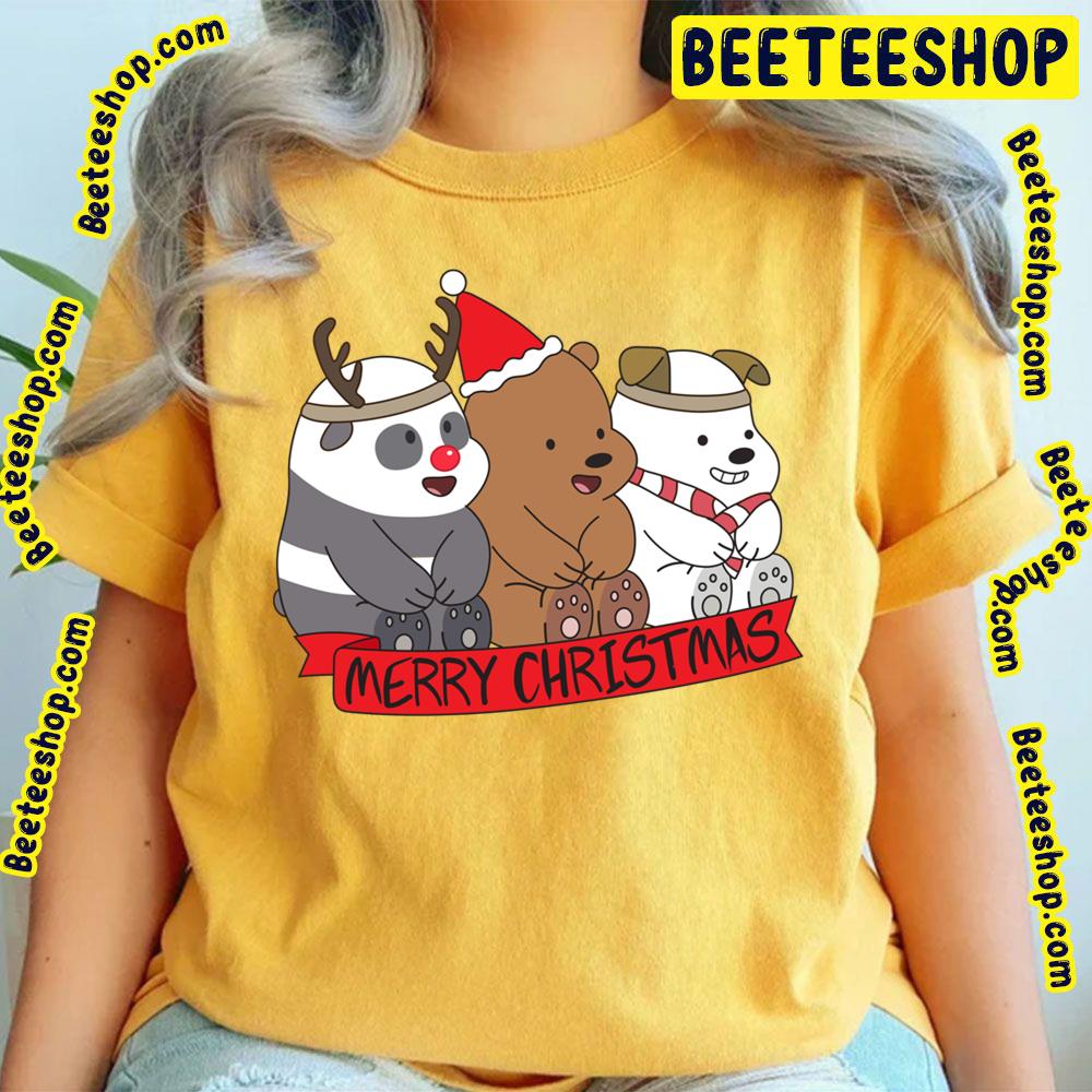 We Bare Bears Merry Christmas Trending Unisex T-Shirt We Bare Bears Merry Christmas Trending Unisex T-Shirt