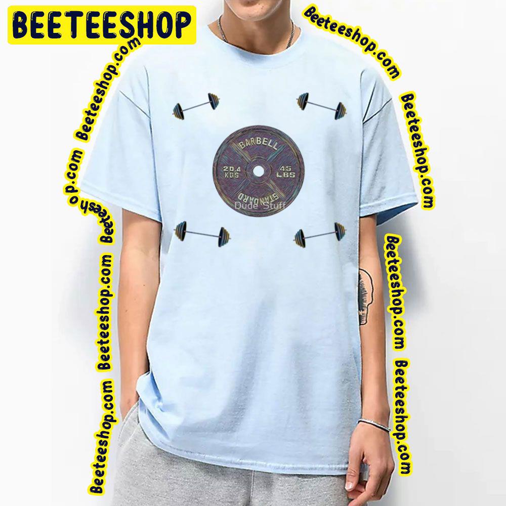 Weights And Plates Pattern Trending Unisex T-Shirt Weights And Plates Pattern Trending Unisex T-Shirt