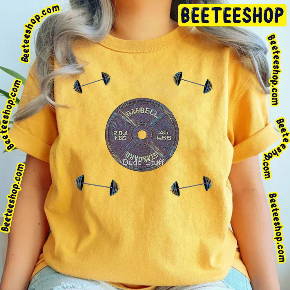 Weights And Plates Pattern Trending Unisex T-Shirt Weights And Plates Pattern Trending Unisex T-Shirt
