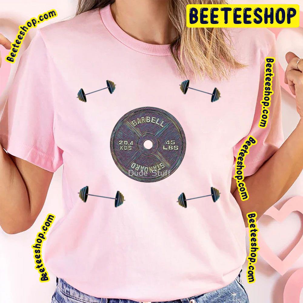Weights And Plates Pattern Trending Unisex T-Shirt Weights And Plates Pattern Trending Unisex T-Shirt