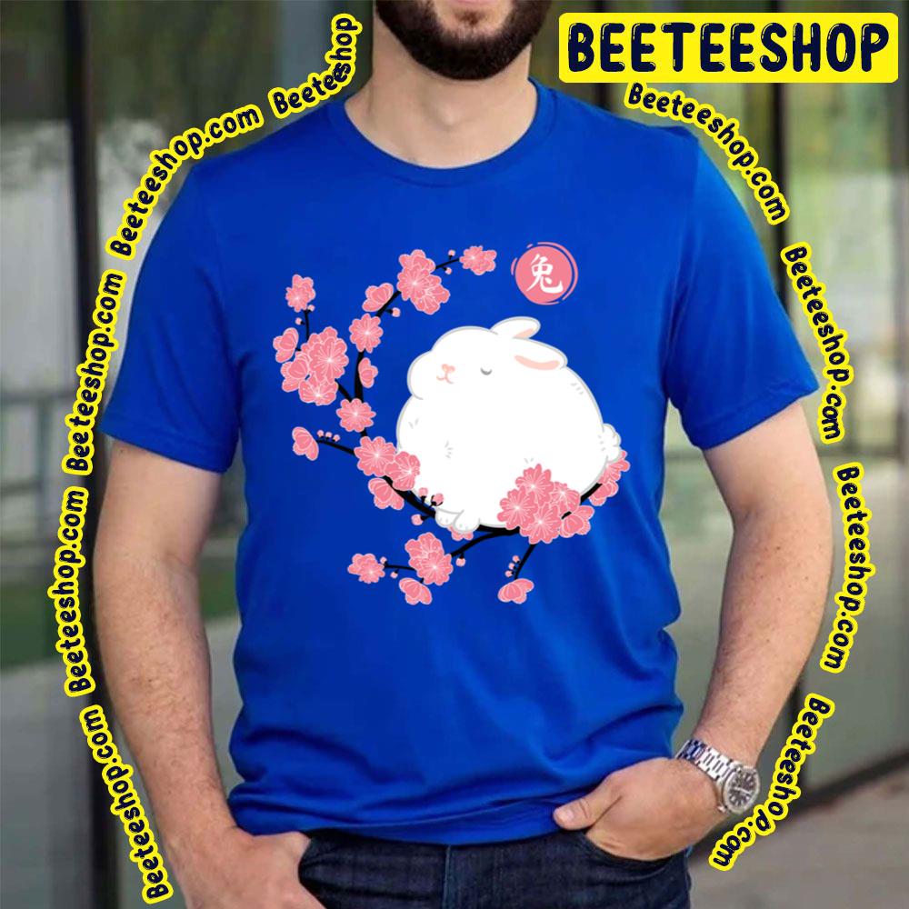 Year Of The Rabbit 2023 Cherry Blossom Purple Trending Unisex T-Shirt Year Of The Rabbit 2023 Cherry Blossom Purple Trending Unisex T-Shirt
