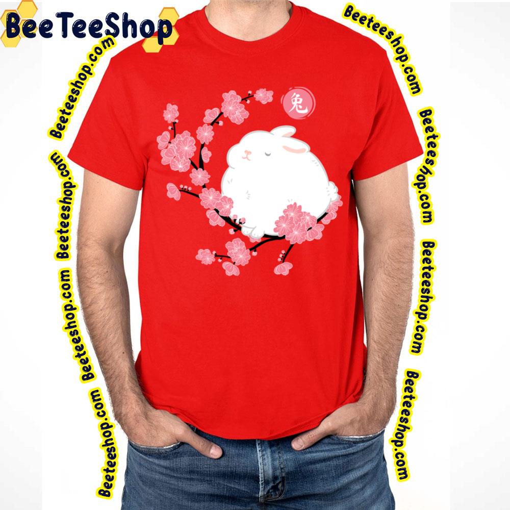Year Of The Rabbit 2023 Cherry Blossom Purple Trending Unisex T-Shirt Year Of The Rabbit 2023 Cherry Blossom Purple Trending Unisex T-Shirt