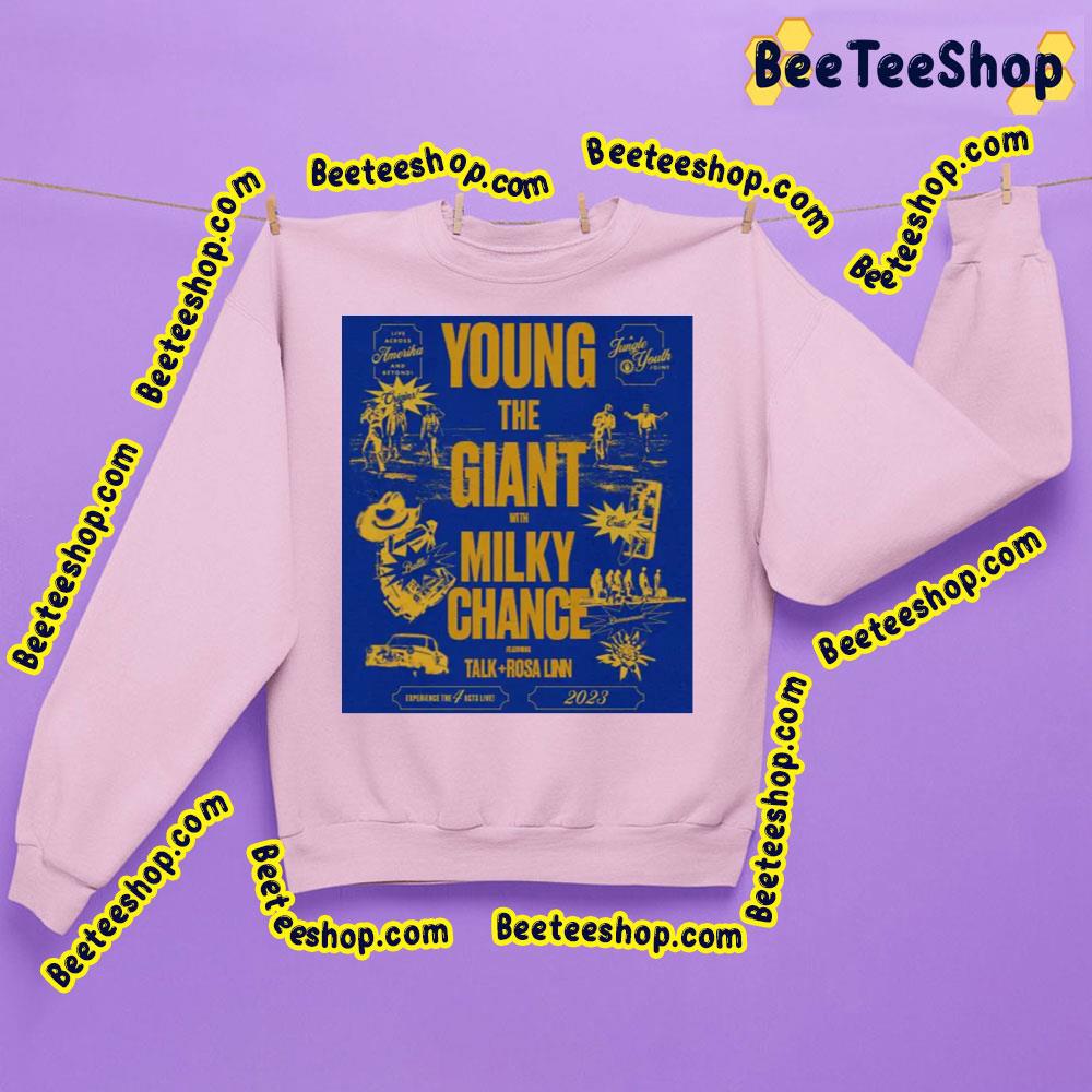 Young The Giant With Milky Chance 2023 Trending Unisex Sweatshirt Young The Giant With Milky Chance 2023 Trending Unisex Sweatshirt