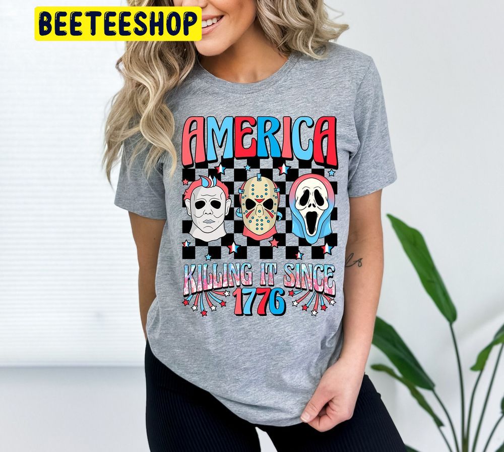 4th Of July Horror Movie Scary Movie Trending Unisex T-Shirt 4th Of July Horror Movie Scary Movie Trending Unisex T-Shirt