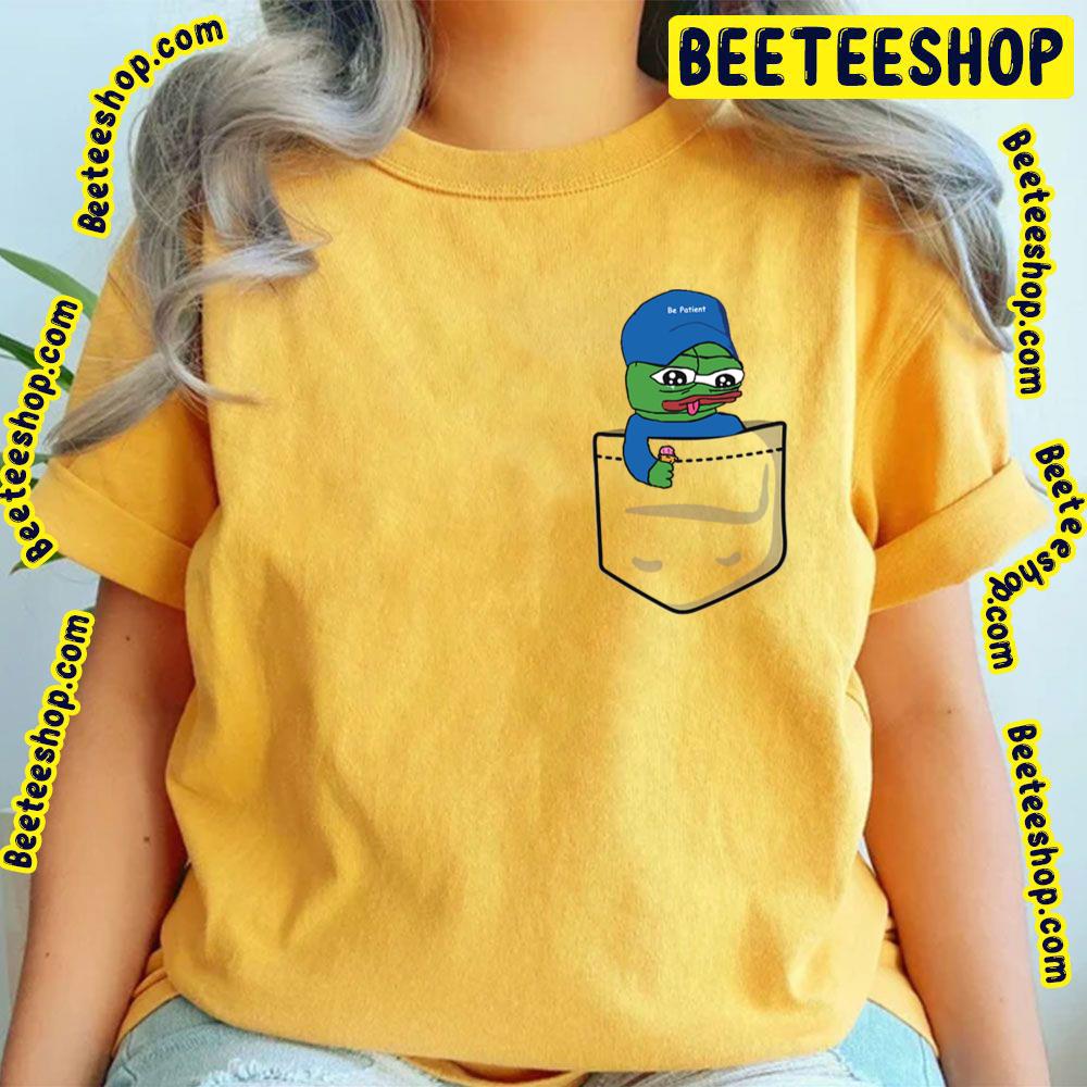 Apu Apustaja With Ice Cream Pepe The Frog The Helper In Pocket Trending Unisex T-Shirt Apu Apustaja With Ice Cream Pepe The Frog The Helper In Pocket Trending Unisex T-Shirt