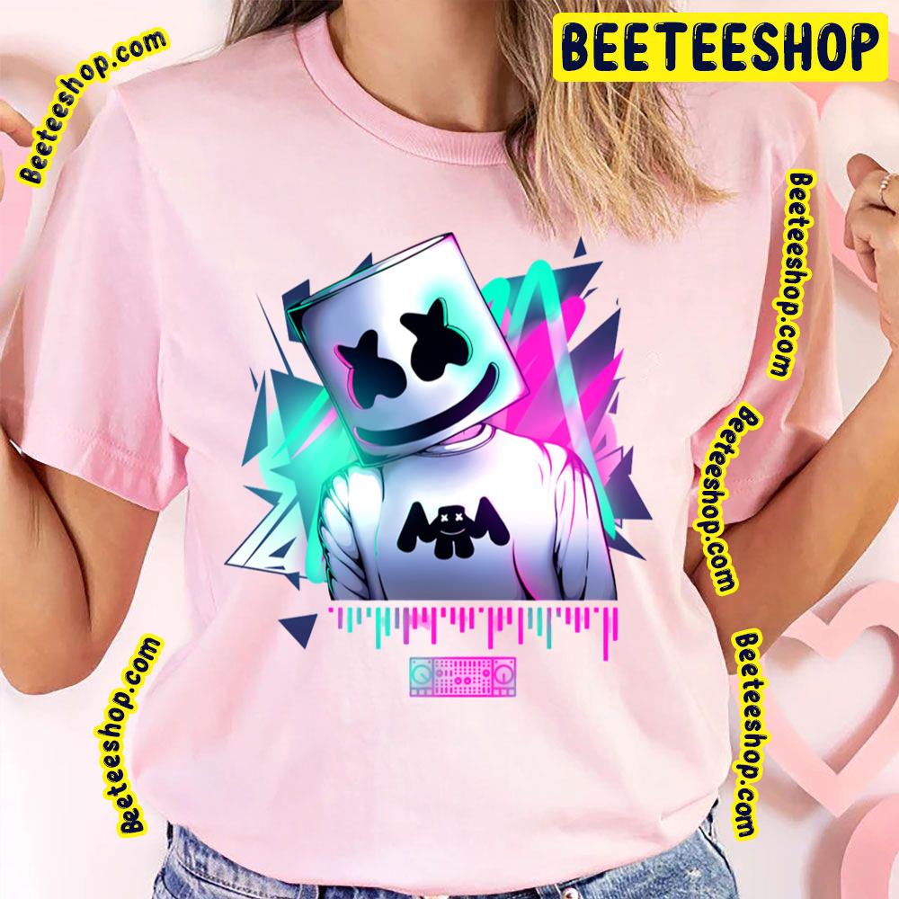 Art Neon Sound Marshmello Trending Unisex T-Shirt Art Neon Sound Marshmello Trending Unisex T-Shirt
