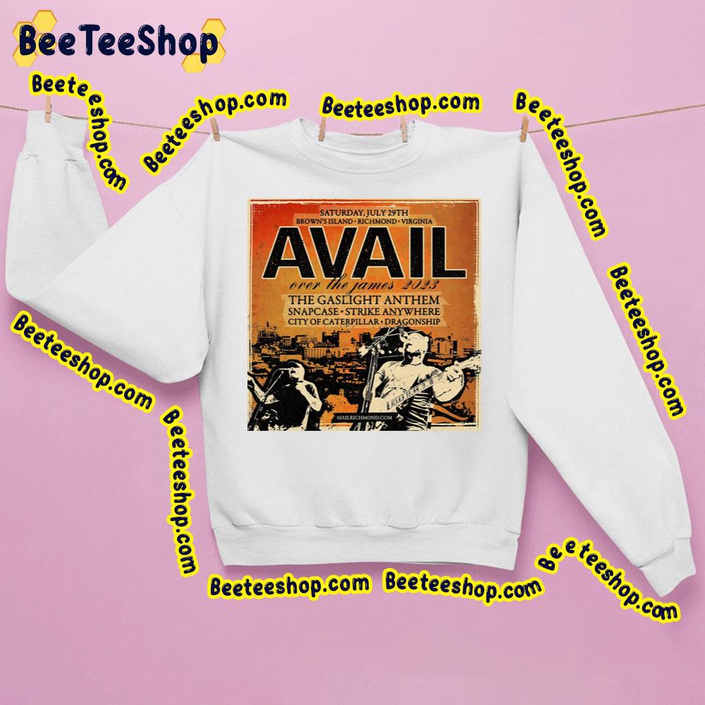 Avail Announce Over The James 2023 With Gaslight Anthem, Snapcase, Strike Anywhere, More Trending Unisex Sweatshirt Avail Announce Over The James 2023 With Gaslight Anthem, Snapcase, Strike Anywhere, More Trending Unisex Sweatshirt
