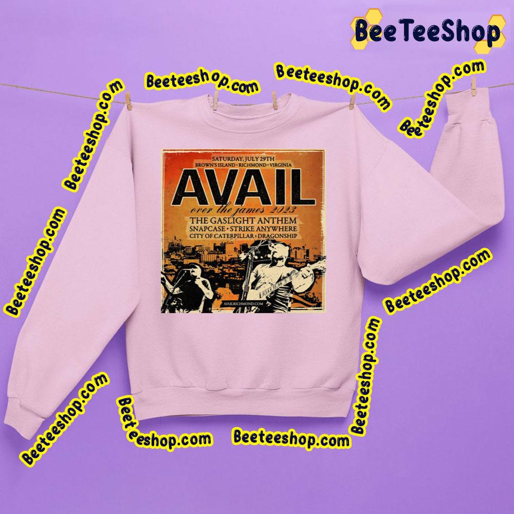 Avail Announce Over The James 2023 With Gaslight Anthem, Snapcase, Strike Anywhere, More Trending Unisex Sweatshirt Avail Announce Over The James 2023 With Gaslight Anthem, Snapcase, Strike Anywhere, More Trending Unisex Sweatshirt
