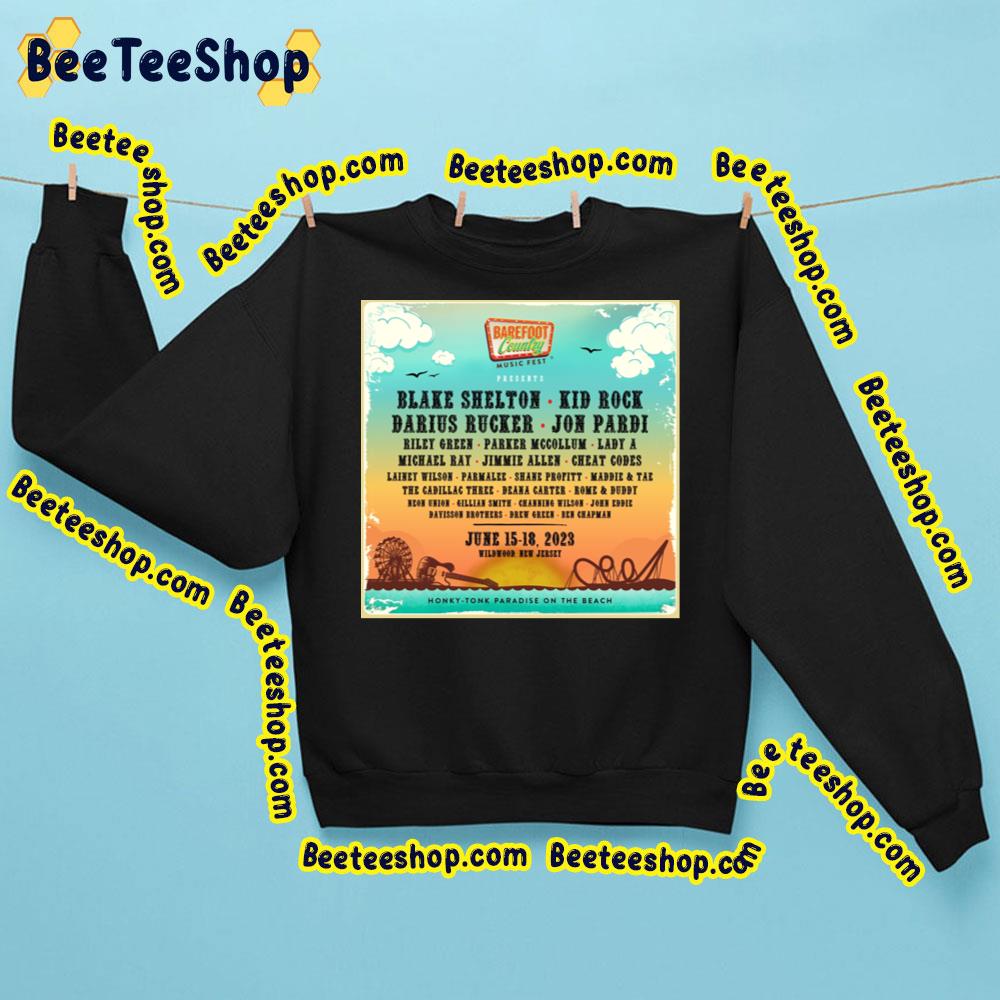 Barefoot Country Music Fest 2023 Trending Unisex Sweathirt Barefoot Country Music Fest 2023 Trending Unisex Sweathirt