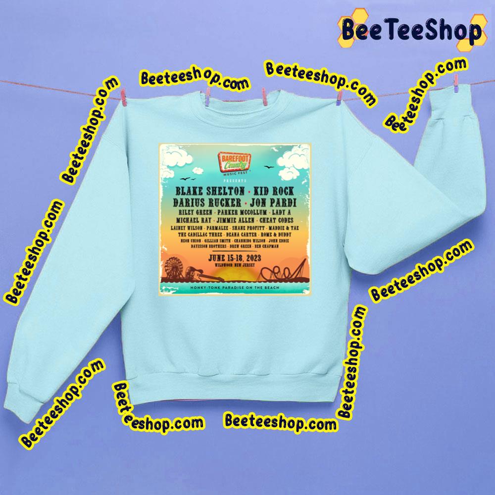Barefoot Country Music Fest 2023 Trending Unisex Sweathirt Barefoot Country Music Fest 2023 Trending Unisex Sweathirt