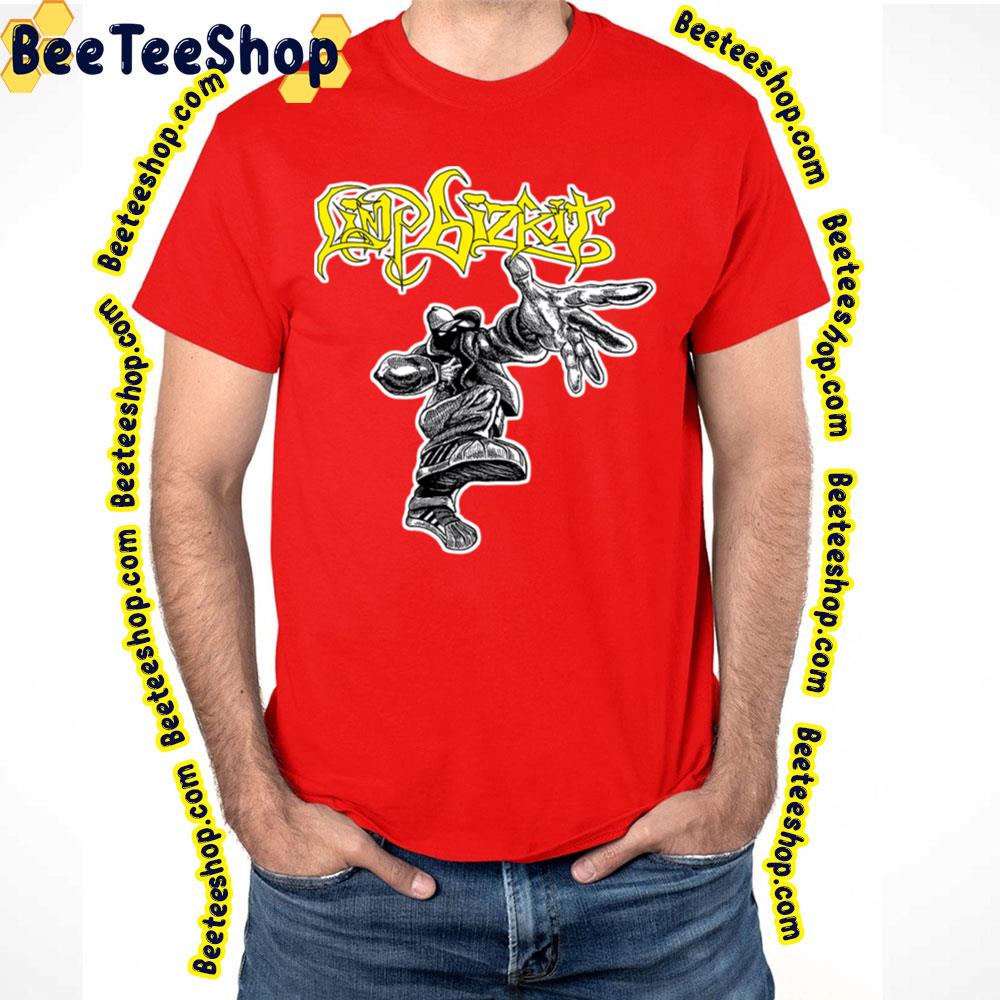 Black Art Gold Text Limp Bizkit Trending Unisex T-Shirt Black Art Gold Text Limp Bizkit Trending Unisex T-Shirt