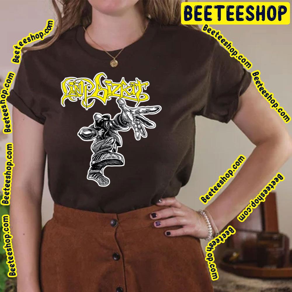 Black Art Gold Text Limp Bizkit Trending Unisex T-Shirt Black Art Gold Text Limp Bizkit Trending Unisex T-Shirt