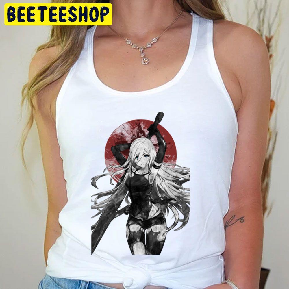 Black Art Moon Dart Nier Automata Trending Unisex T-Shirt Black Art Moon Dart Nier Automata Trending Unisex T-Shirt