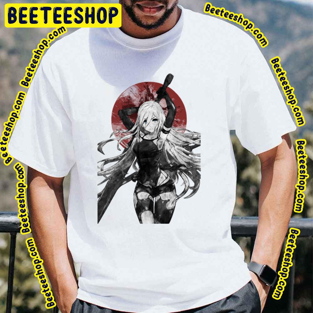 Black Art Moon Dart Nier Automata Trending Unisex T-Shirt Black Art Moon Dart Nier Automata Trending Unisex T-Shirt