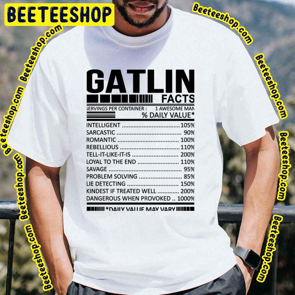 Black Art Nutrition Facts Gatlin Trending Unisex T-Shirt Black Art Nutrition Facts Gatlin Trending Unisex T-Shirt