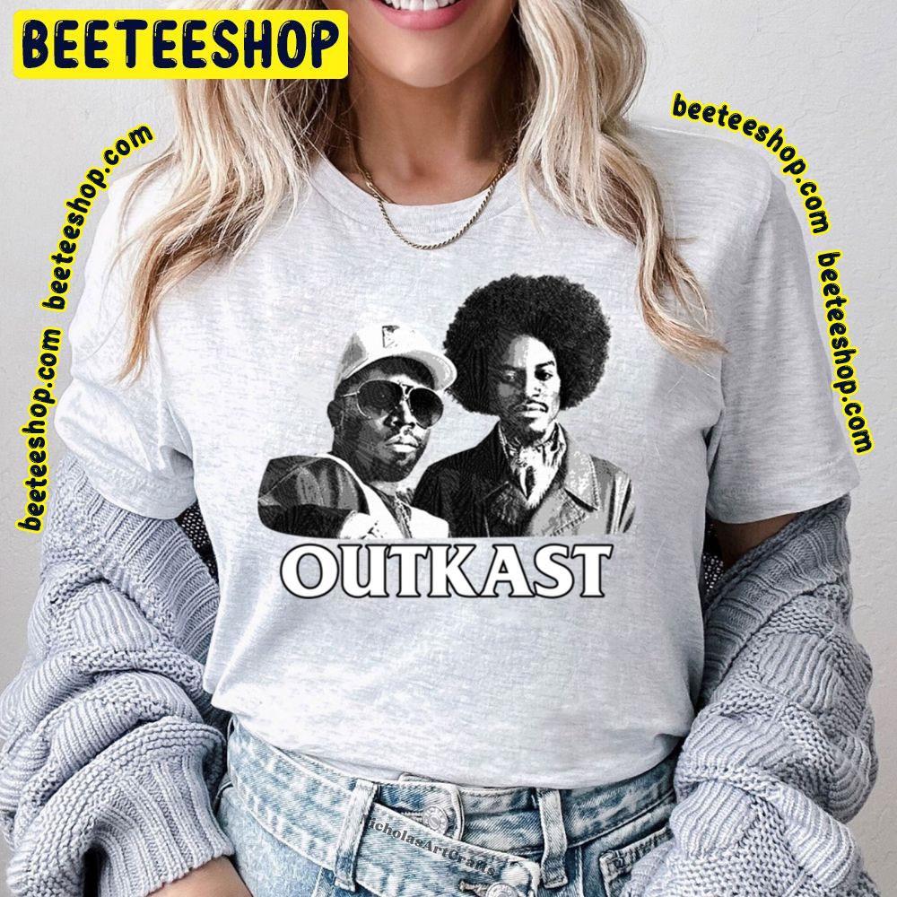 Black Art Outkast Engraving Style Trending Unisex T-Shirt Black Art Outkast Engraving Style Trending Unisex T-Shirt