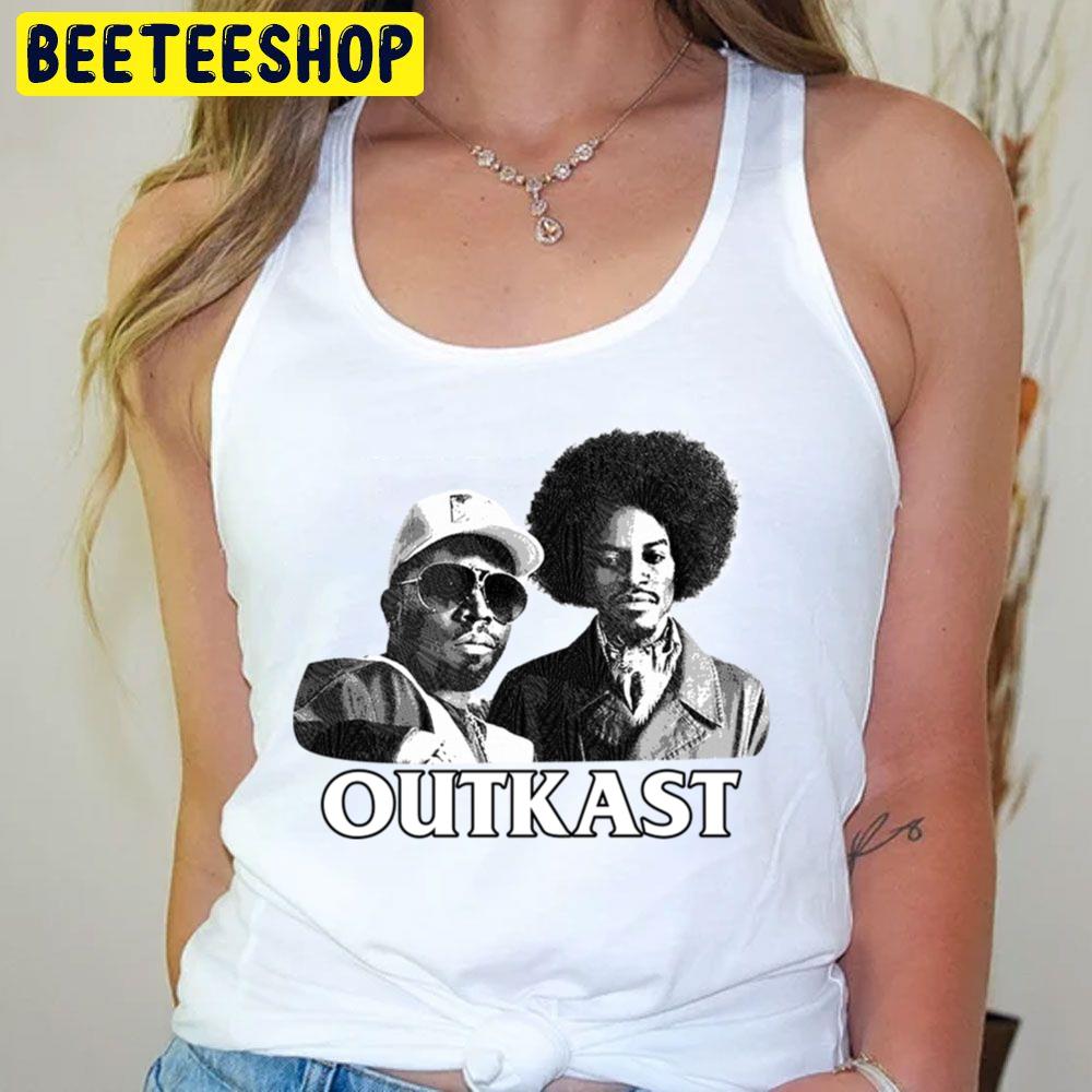 Black Art Outkast Engraving Style Trending Unisex T-Shirt Black Art Outkast Engraving Style Trending Unisex T-Shirt