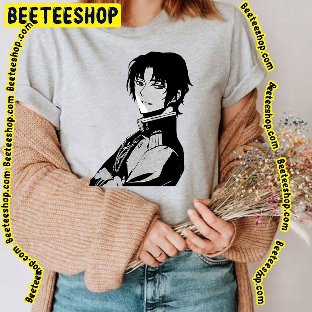 Black White Art Guren Ichinose Owari No Seraph Trending Unisex T-Shirt Black White Art Guren Ichinose Owari No Seraph Trending Unisex T-Shirt