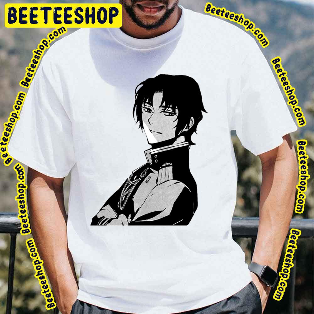 Black White Art Guren Ichinose Owari No Seraph Trending Unisex T-Shirt Black White Art Guren Ichinose Owari No Seraph Trending Unisex T-Shirt