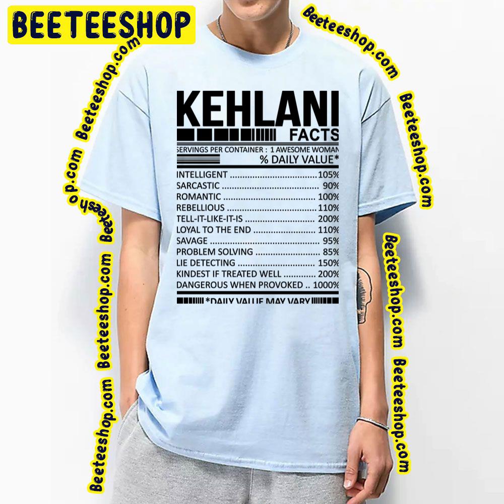 Blackline Nutrition Facts Kehlani Trending Unisex T-Shirt Blackline Nutrition Facts Kehlani Trending Unisex T-Shirt