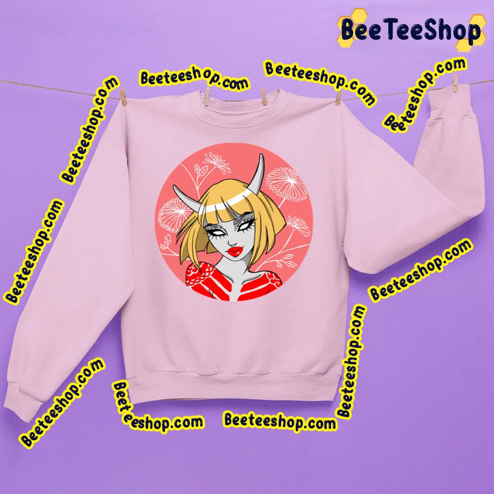 Blonde Youkai Oni Girl (Japanese Demon) Yokai Kawaii Trending Unisex Sweatshirt Blonde Youkai Oni Girl (Japanese Demon) Yokai Kawaii Trending Unisex Sweatshirt