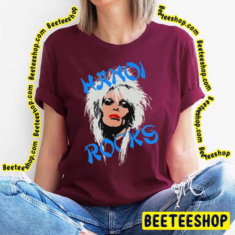 Blue Art Girl Hanoi Rocks Trending Unisex T-Shirt Blue Art Girl Hanoi Rocks Trending Unisex T-Shirt