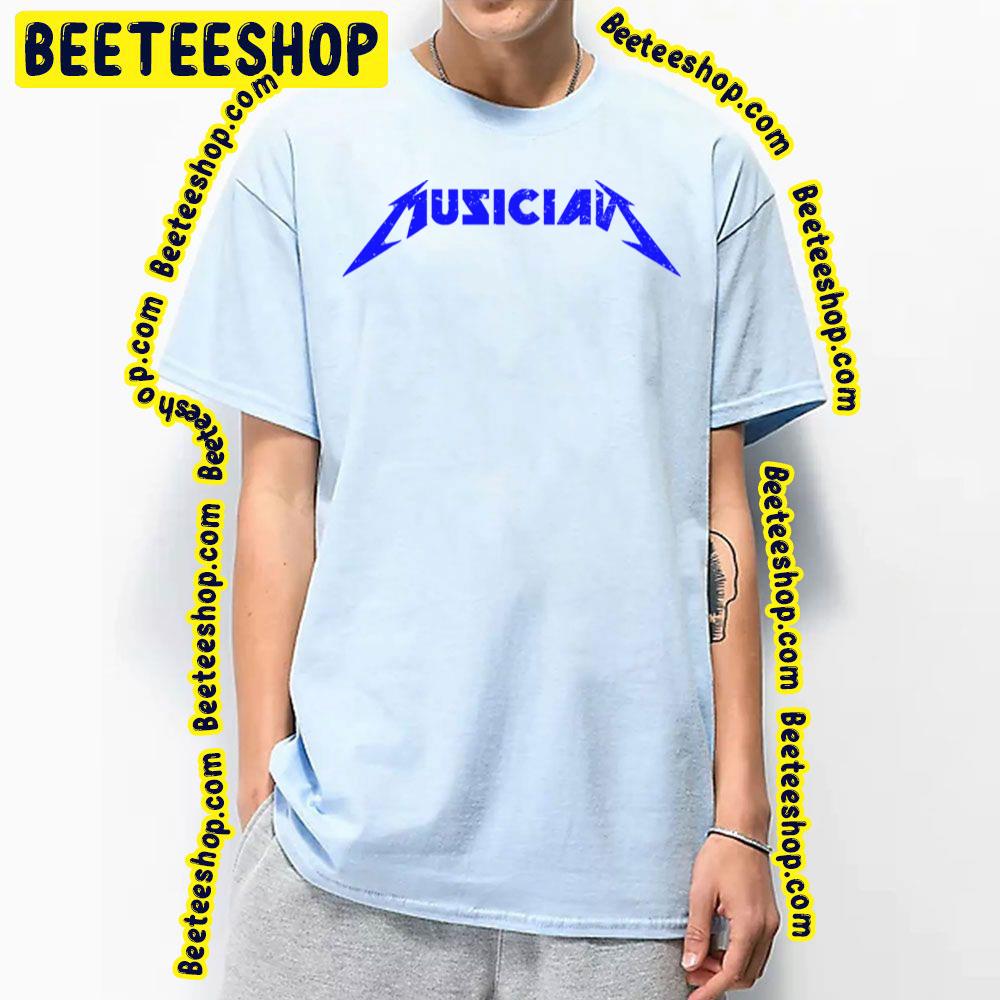 Blue Art Text Musician Trending Unisex T-Shirt Blue Art Text Musician Trending Unisex T-Shirt