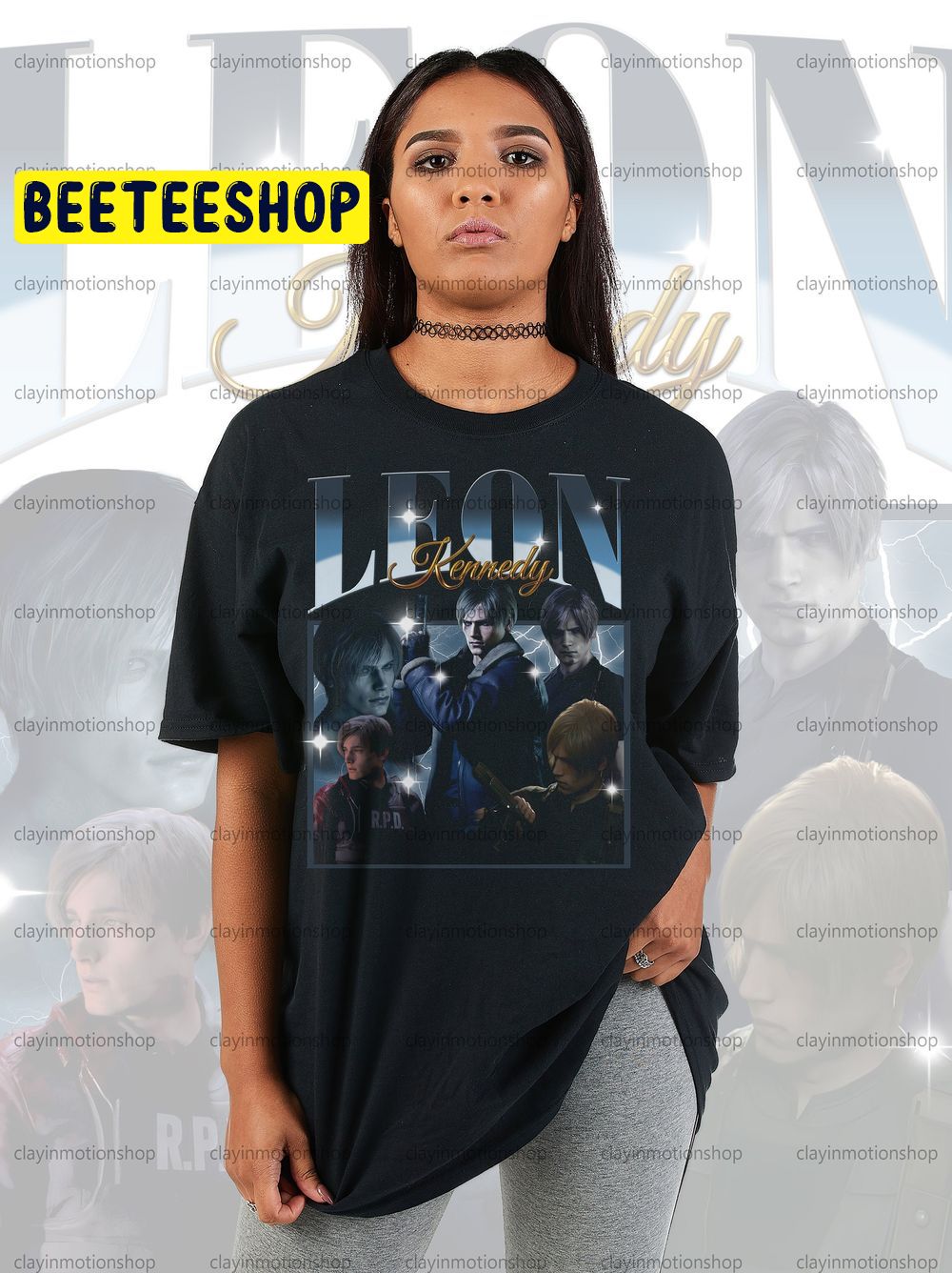 Blue Leon Vintage Horror Game Trending Unisex T-Shirt Blue Leon Vintage Horror Game Trending Unisex T-Shirt