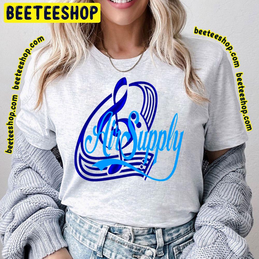 Blue Text Air Supply Trending Unisex T-Shirt Blue Text Air Supply Trending Unisex T-Shirt