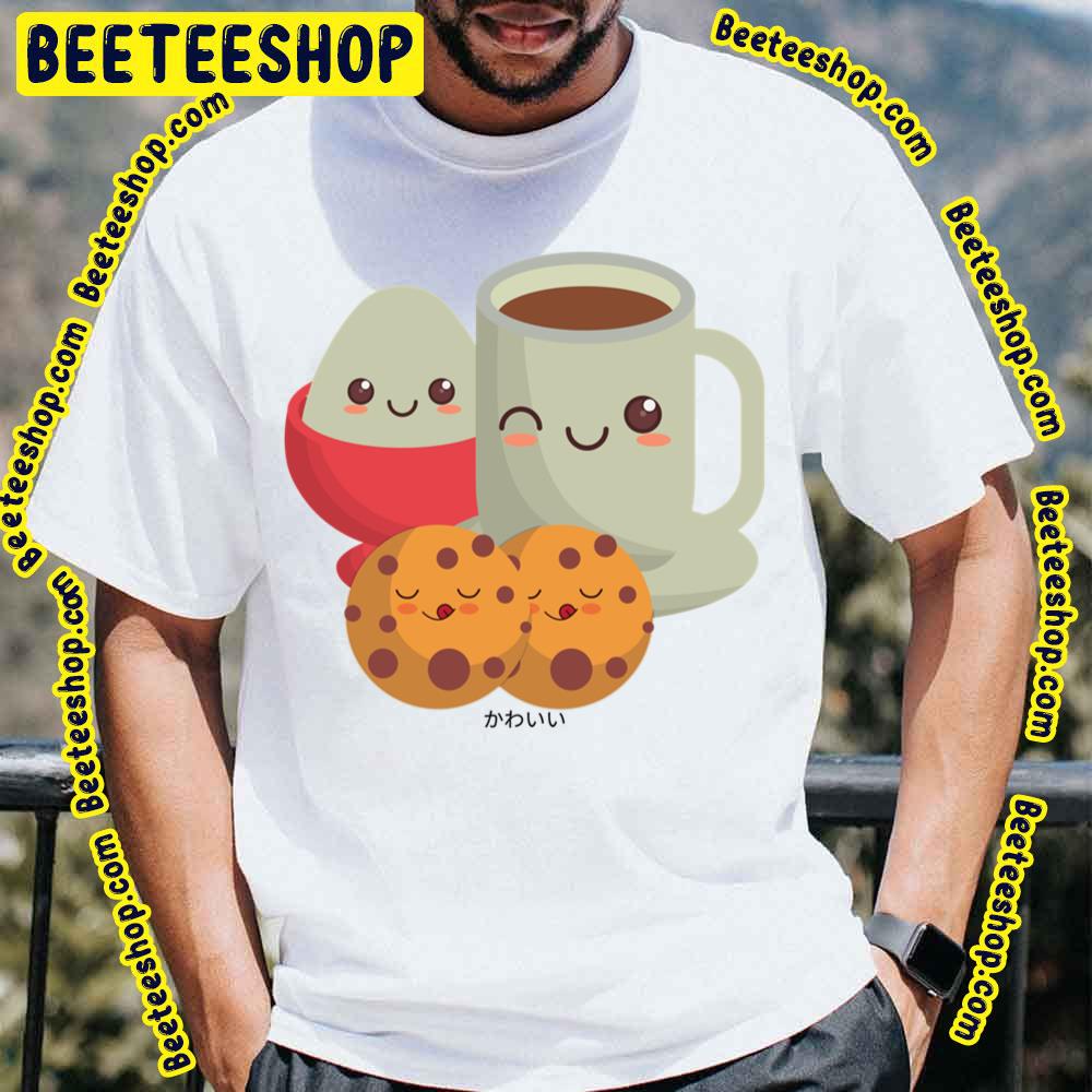 Coffee Chocolate Cookies Sweet Dessert Kawaii Artwork Trending Unisex T-Shirt Coffee Chocolate Cookies Sweet Dessert Kawaii Artwork Trending Unisex T-Shirt