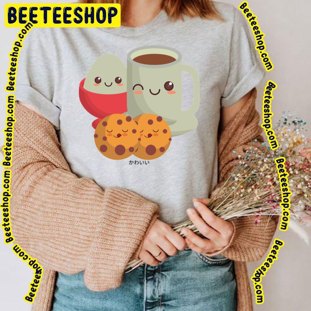 Coffee Chocolate Cookies Sweet Dessert Kawaii Artwork Trending Unisex T-Shirt Coffee Chocolate Cookies Sweet Dessert Kawaii Artwork Trending Unisex T-Shirt