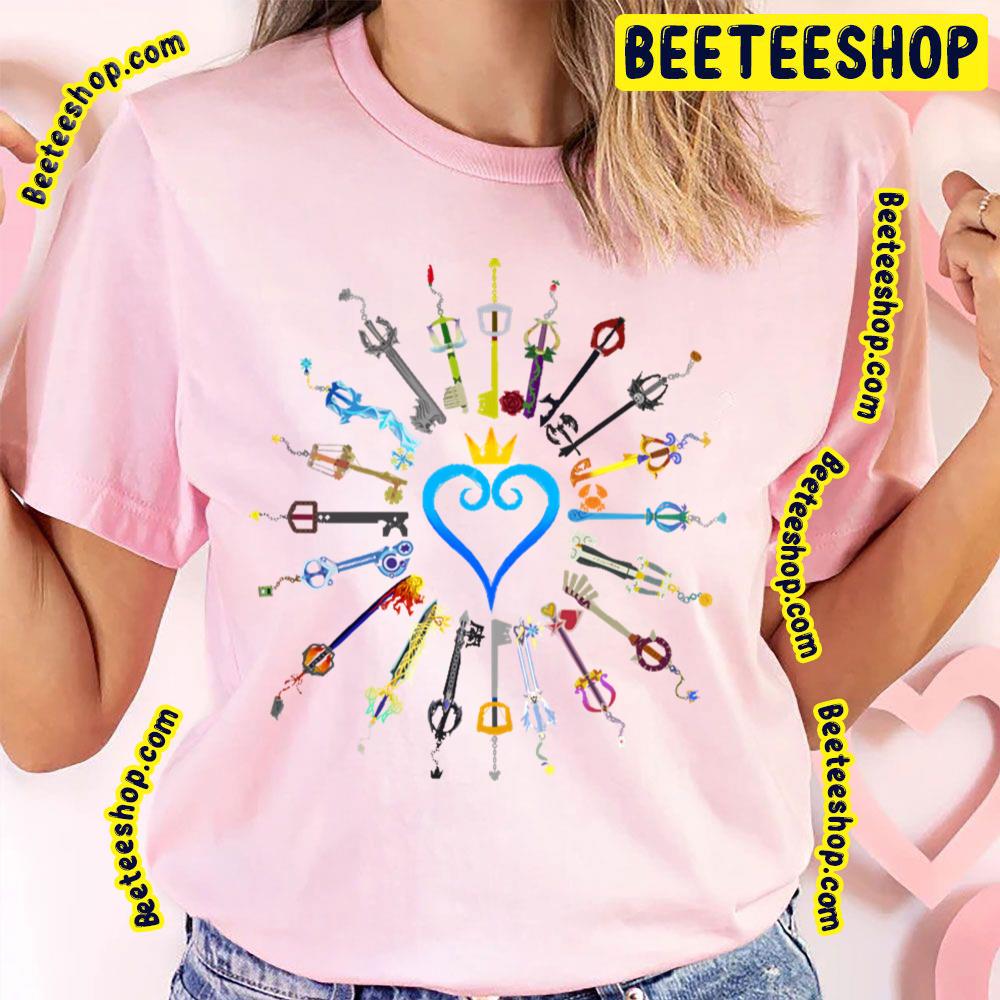 Color Keyblades Kingdom Hearts Trending Unisex T-Shirt Color Keyblades Kingdom Hearts Trending Unisex T-Shirt