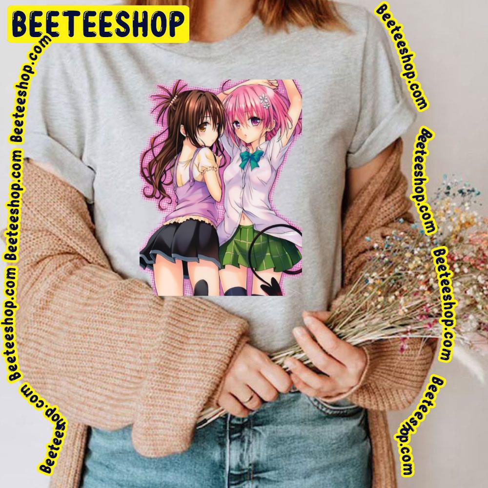 Couple Mikan Yūki And Momo Deviluke To Love-Ru Trending Unisex T-Shirt Couple Mikan Yūki And Momo Deviluke To Love-Ru Trending Unisex T-Shirt