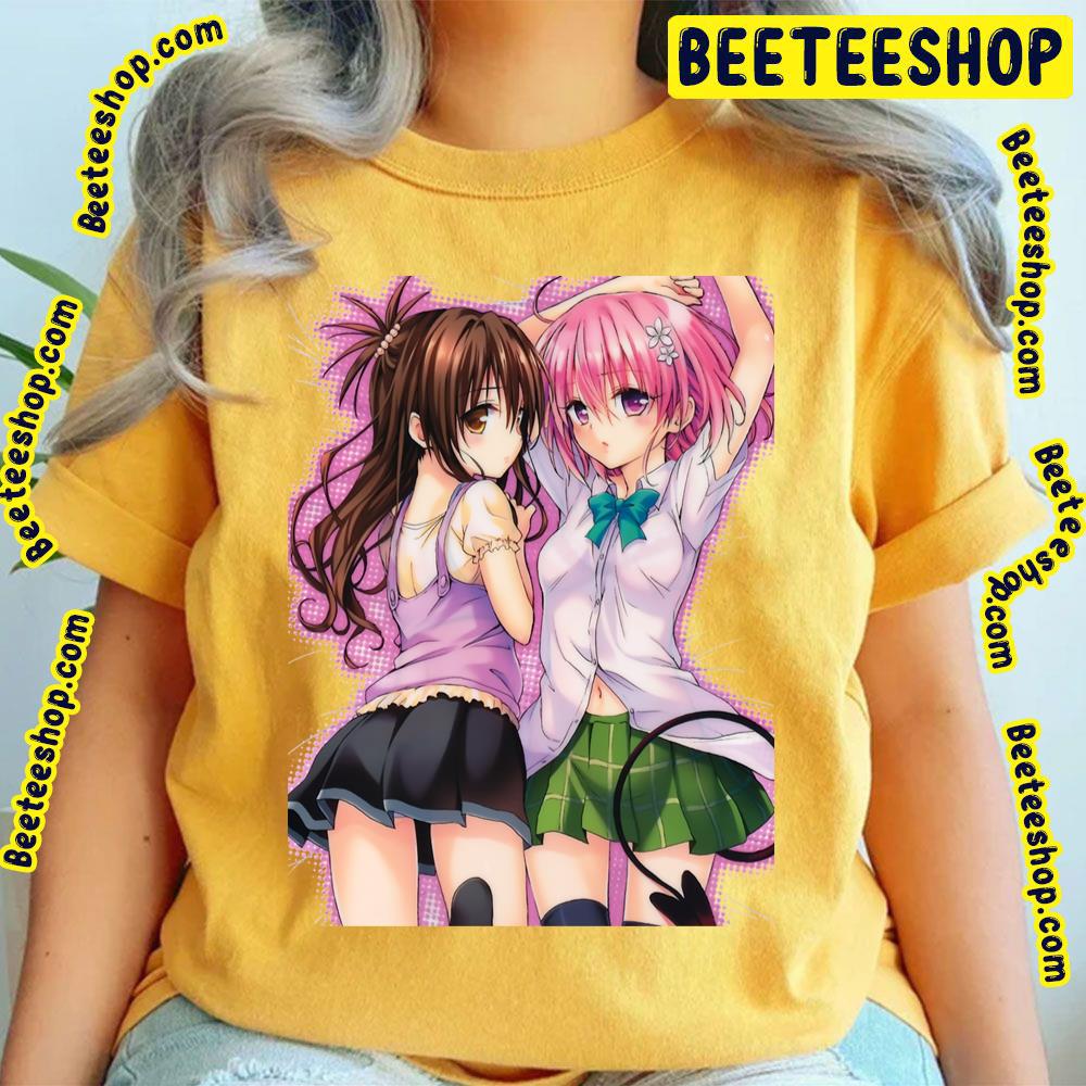 Couple Mikan Yūki And Momo Deviluke To Love-Ru Trending Unisex T-Shirt Couple Mikan Yūki And Momo Deviluke To Love-Ru Trending Unisex T-Shirt