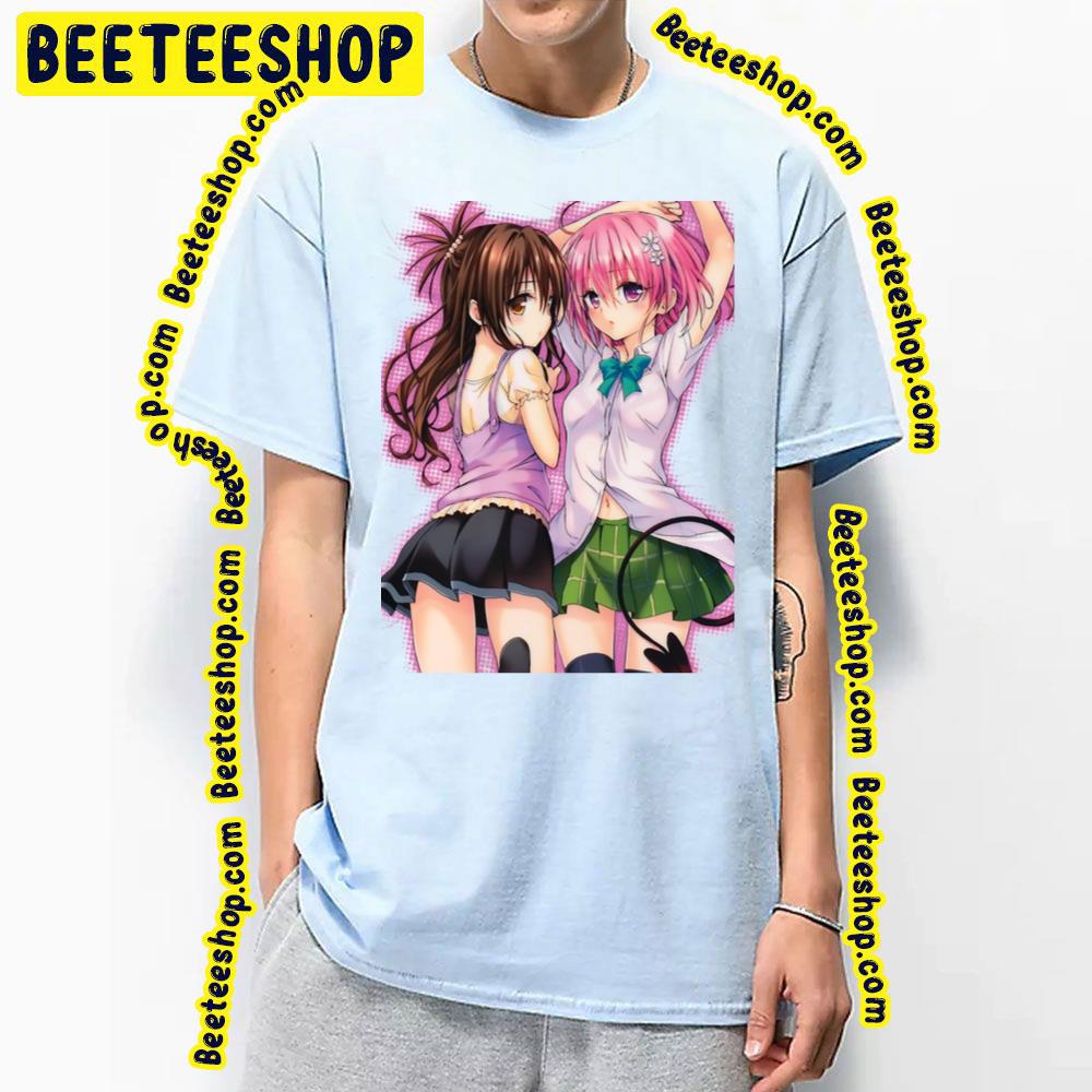 Couple Mikan Yūki And Momo Deviluke To Love-Ru Trending Unisex T-Shirt Couple Mikan Yūki And Momo Deviluke To Love-Ru Trending Unisex T-Shirt